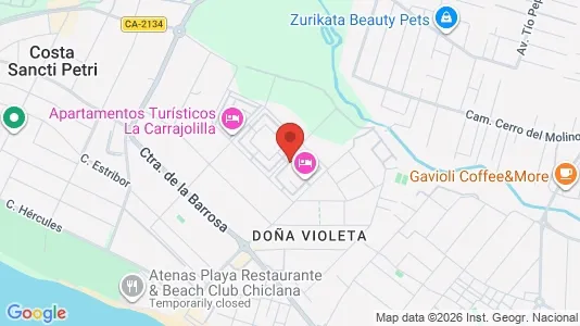 Apartments for rent i Chiclana de la Frontera - kort over placeringen