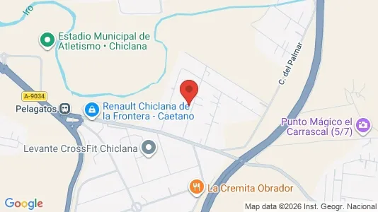 Apartments for rent i Chiclana de la Frontera - kort over placeringen