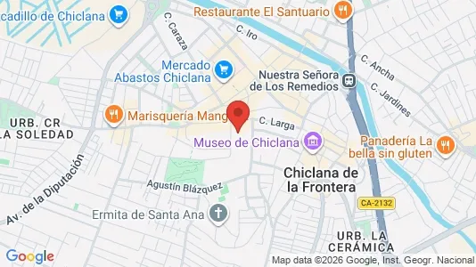 Apartments for rent i Chiclana de la Frontera - kort over placeringen