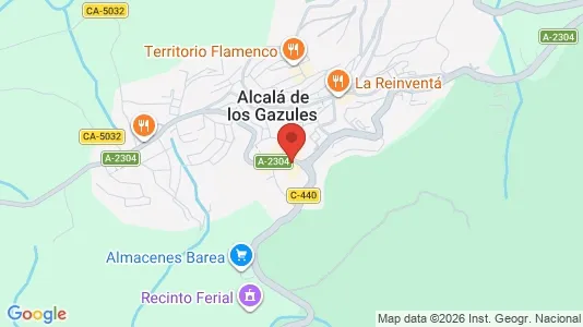 Apartments for rent i Alcalá de los Gazules - kort over placeringen