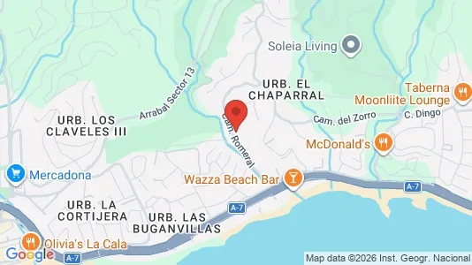 Apartments for rent i Fuengirola - kort over placeringen