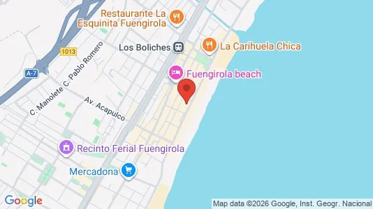 Apartments for rent i Málaga - kort over placeringen