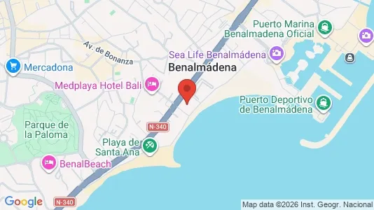 Apartments for rent i Benalmádena - kort over placeringen