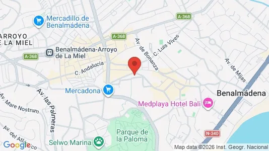 Apartments for rent i Benalmádena - kort over placeringen