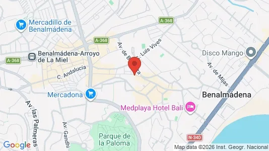 Apartments for rent i Benalmádena - kort over placeringen
