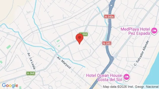 Apartments for rent i Torremolinos - kort over placeringen