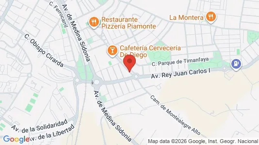 Apartments for rent i Jerez de la Frontera - kort over placeringen