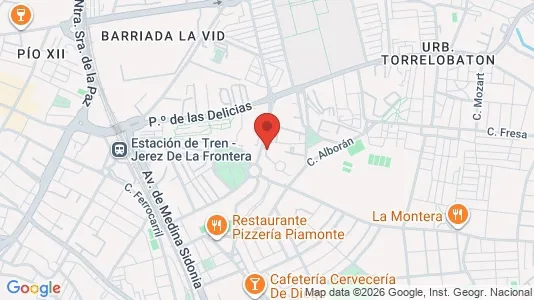 Apartments for rent i Jerez de la Frontera - kort over placeringen