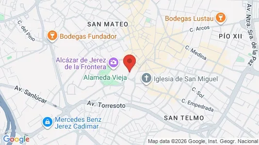 Apartments for rent i Jerez de la Frontera - kort over placeringen