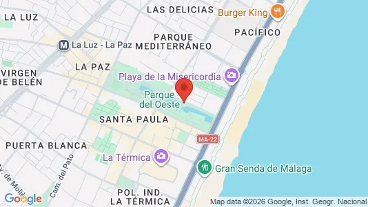 Apartments for rent i Málaga - kort over placeringen