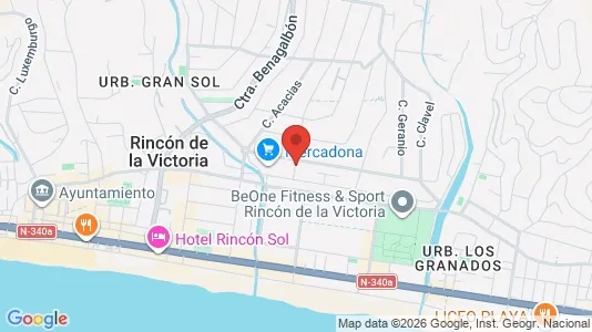 Apartments for rent i Rincón de la Victoria - kort over placeringen