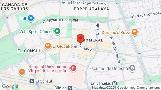 Apartments for rent i Málaga - kort over placeringen