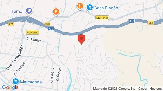 Apartments for rent i Rincón de la Victoria - kort over placeringen