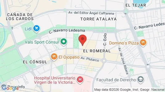 Apartments for rent i Málaga - kort over placeringen