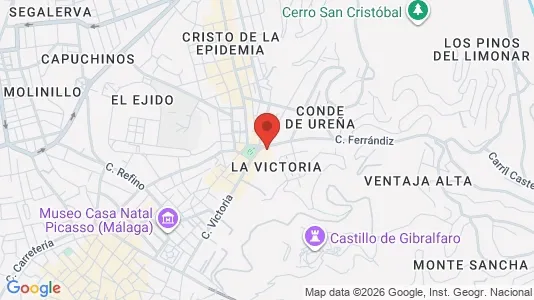 Apartments for rent i Málaga - kort over placeringen