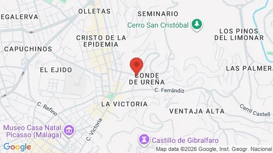 Apartments for rent i Málaga - kort over placeringen