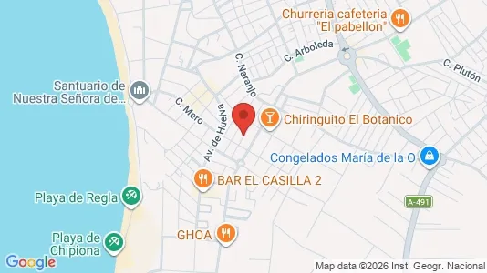Apartments for rent i Chipiona - kort over placeringen