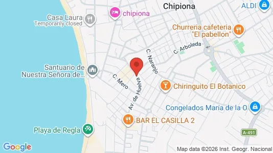 Apartments for rent i Chipiona - kort over placeringen