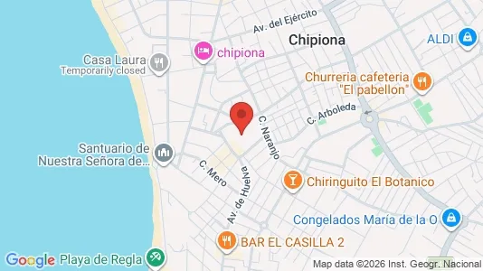 Apartments for rent i Chipiona - kort over placeringen