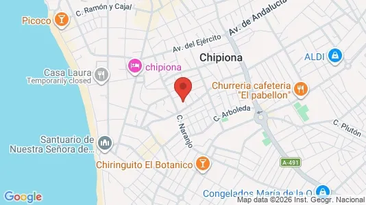 Apartments for rent i Chipiona - kort over placeringen
