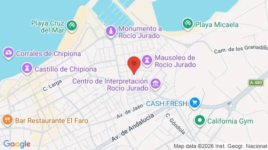 Apartments for rent i Chipiona - kort over placeringen