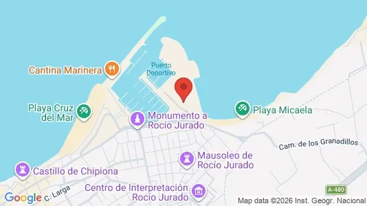 Apartments for rent i Chipiona - kort over placeringen