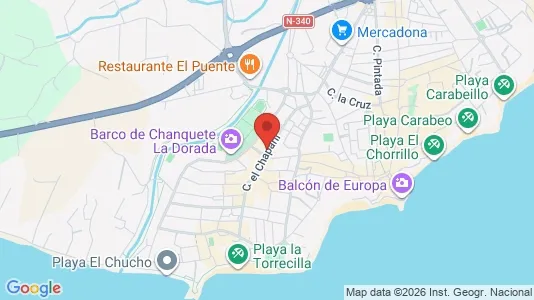 Apartments for rent i Nerja - kort over placeringen