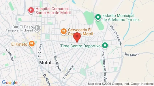 Apartments for rent i Motril - kort over placeringen
