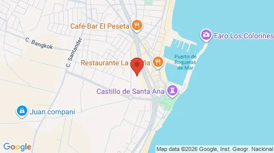 Apartments for rent i Roquetas de Mar - kort over placeringen
