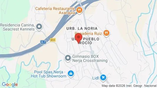 Apartments for rent i Nerja - kort over placeringen