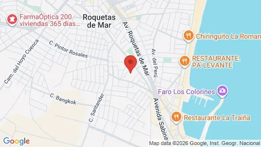 Apartments for rent i Roquetas de Mar - kort over placeringen
