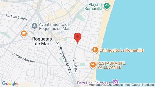 Apartments for rent i Roquetas de Mar - kort over placeringen