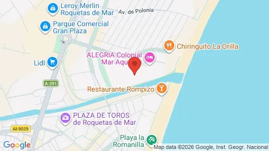 Apartments for rent i Roquetas de Mar - kort over placeringen