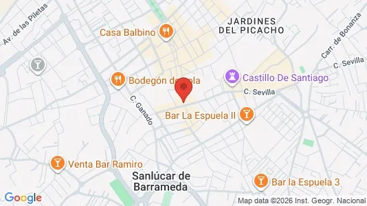 Apartments for rent i Sanlúcar de Barrameda - kort over placeringen