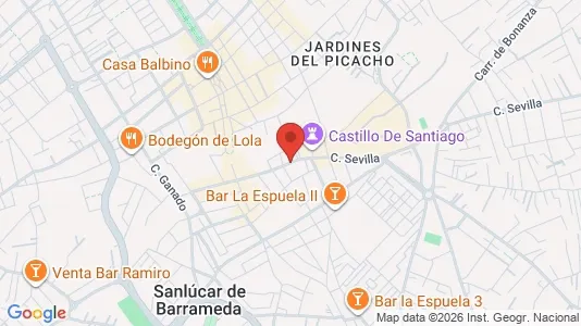 Apartments for rent i Sanlúcar de Barrameda - kort over placeringen