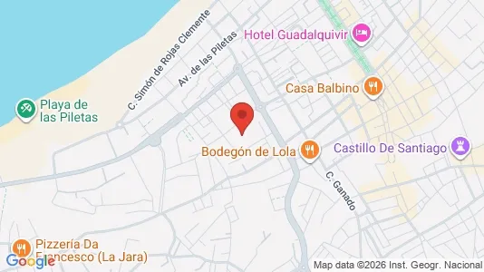 Apartments for rent i Sanlúcar de Barrameda - kort over placeringen