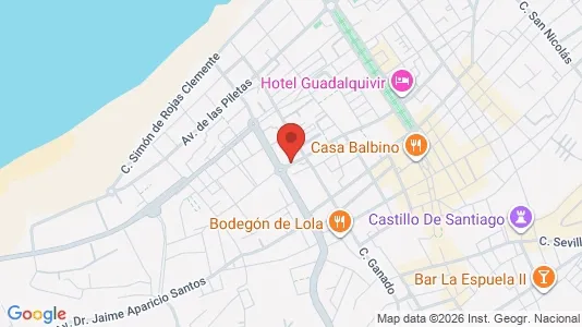Apartments for rent i Sanlúcar de Barrameda - kort over placeringen