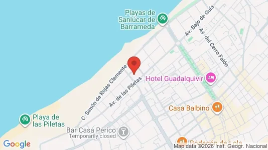 Apartments for rent i Sanlúcar de Barrameda - kort over placeringen
