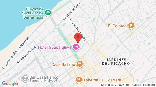 Apartments for rent i Sanlúcar de Barrameda - kort over placeringen