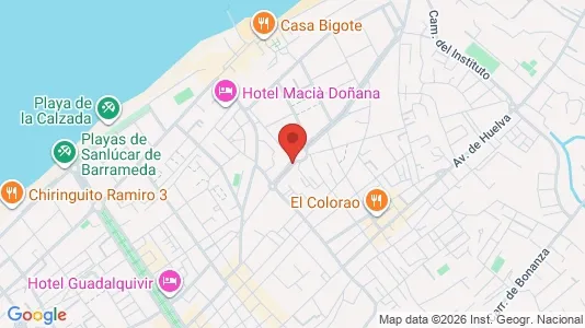 Apartments for rent i Sanlúcar de Barrameda - kort over placeringen