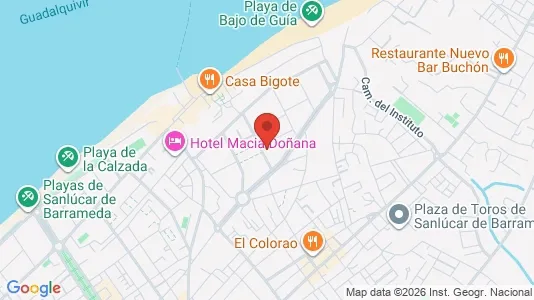 Apartments for rent i Sanlúcar de Barrameda - kort over placeringen