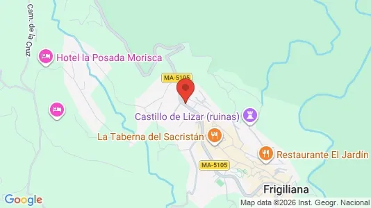 Apartments for rent i Frigiliana - kort over placeringen