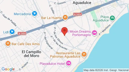 Apartments for rent i Roquetas de Mar - kort over placeringen