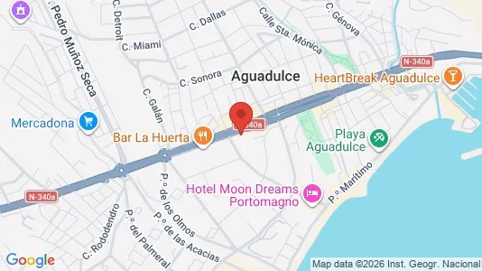 Apartments for rent i Roquetas de Mar - kort over placeringen