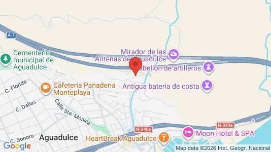 Apartments for rent i Roquetas de Mar - kort over placeringen