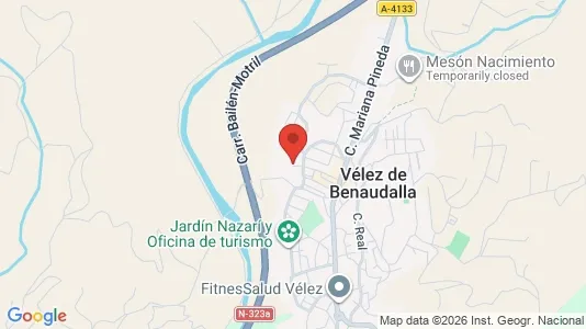 Apartments for rent i Vélez de Benaudalla - kort over placeringen