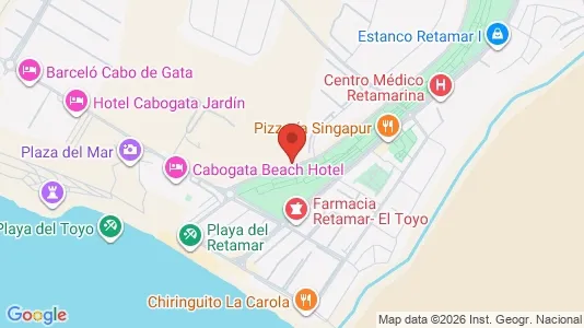 Apartments for rent i Almería - kort over placeringen