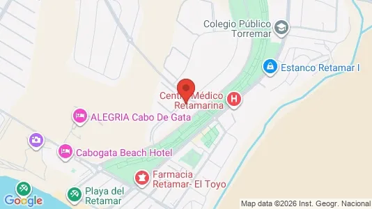 Apartments for rent i Almería - kort over placeringen