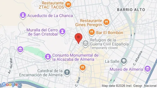 Apartments for rent i Almería - kort over placeringen