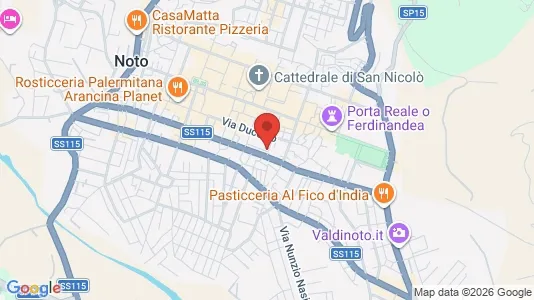 Apartments for rent i Noto - kort over placeringen